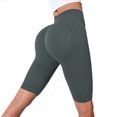 thumbnail image 1 of FUZHIQ High Waisted Workout Biker Shorts for Women Tummy Control Yoga Running Shorts Gym Athletic Shorts, 1 of 5