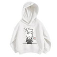 thumbnail image 1 of FUZHIQ Hoodie Cute for Girls Cozy Hoodies Cartoon Kids Clothes Pullover Sweatshirt With Hood Shirts Fashion Casual Tops Baggy Y2K Pullover ,Z11-Light Gray,6-7 Years, 1 of 3