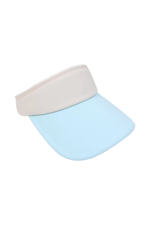 Ice Silk Color Block Sun Visor Hat for Women, Wide Brim UPF 50+ UV Protection Cap, Lightweight Foldable All-Match Hat for Daily Commute Cycling Outdoor Summer Use