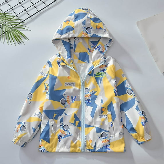 FUZHIQ Kids Full Zip Hoodie Sweatshirt Jacket Long Sleeve Casual Coat Top Zipper Pullover with Pockets for Boys Fall Winter Tops for 5-6 Years