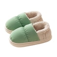 thumbnail image 1 of FUZHIQ Kids Slippers Non House Bedroom Slipper Smile Face Christmas Cute Slipper Fuzzy Lightweight Slippers for Indoor Outdoor for 3-3.5 Years, 1 of 6