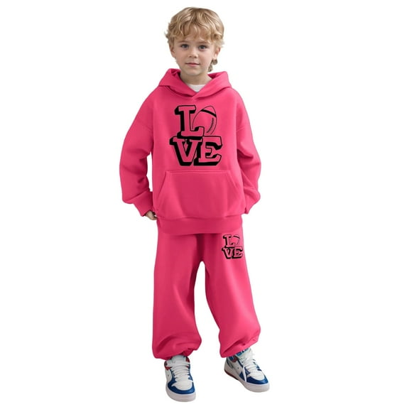 FUZHIQ Kids Tracksuit Shorts Kids Hoodie and Sweatpants Set Patchwork Thermal Hoodie and Sweatpants Fall Winter Little Boys Winter Outfit