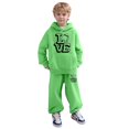 thumbnail image 1 of FUZHIQ Kids Tracksuit Size 8 Toddler Boys Clothes Long Sleeve Graphic Thermal Hoodie and Sweatpants Fall Winter Hoodie Sweatsuit, 1 of 5