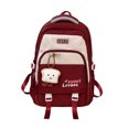 thumbnail image 1 of FUZHIQ Large Capacity School Backpack with Multi Pocket Design, Durable Padded Straps Daypack for Ages 8-14 Elementary Middle Back to School, Red, 1 of 9