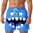 thumbnail image 1 of FUZHIQ Men Swim Shorts 3 Inch Breathable Funny/novelty Print Quick Dry Spring Break Swim Trunks with Pockets Stretch Fabric Mens Summer Clothes,L, 1 of 5