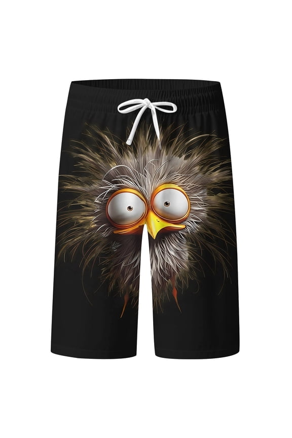 Men Swim Shorts 3 Inch Breathable Palm Tree Print Quick Dry Pool Swimming Trunks with Pockets Upf 50+ Sun Protection Swimwear Bathing Suits,S
