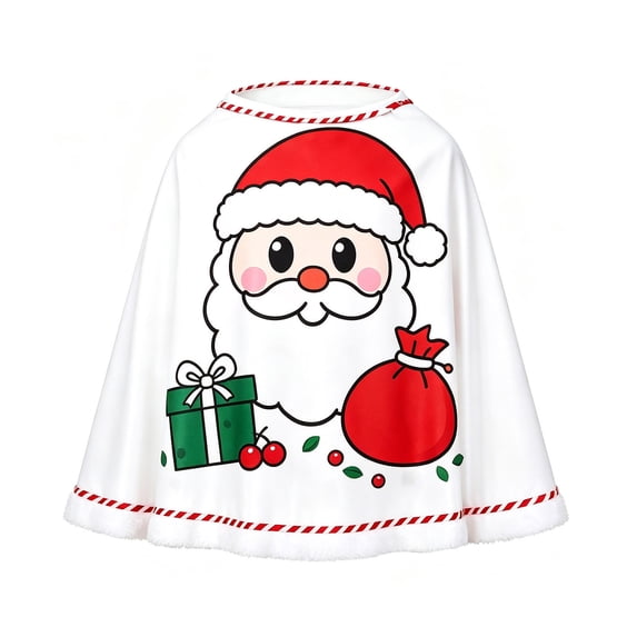 FUZHIQ Men Women Poncho Cloak for Adult Christmas Party Outfits