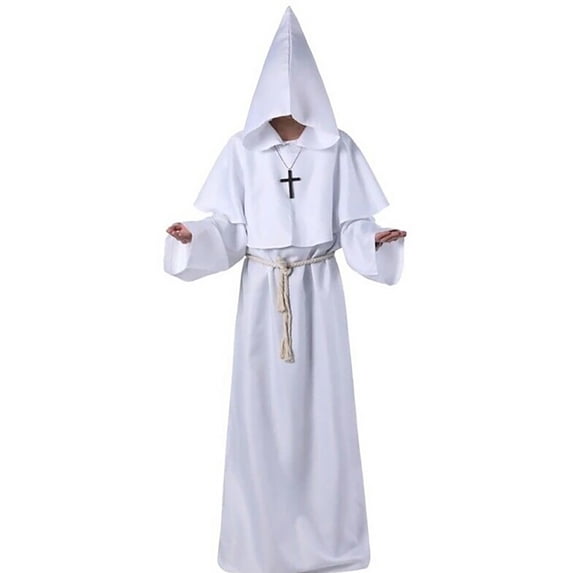 FUZHIQ Men & Women Tunic Hooded Robe Halloween Cos Robe Cloak Cape