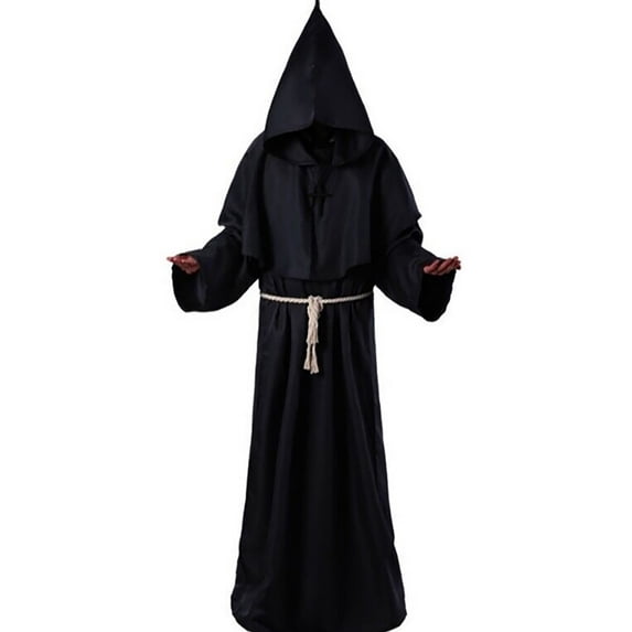 FUZHIQ Men & Women Tunic Hooded Robe Halloween Cos Robe Cloak Cape