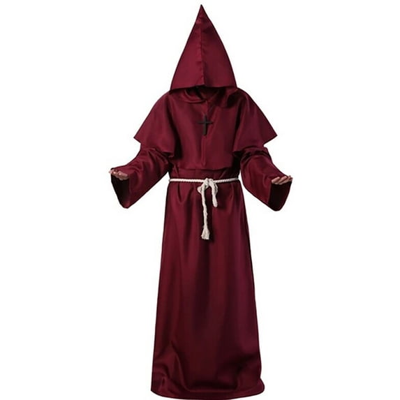 FUZHIQ Men & Women Tunic Hooded Robe Halloween Cos Robe Cloak Cape