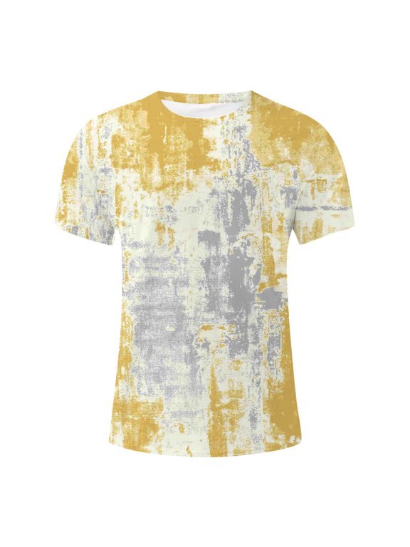 Men's Cloud Tie Dye T-Shirt Loose Fit Short Sleeve Crew Neck Tee Summer Lightweight Soft Casual Tops Daily Vacation Streetwear Tees for Men,XXXL