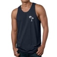 thumbnail image 1 of FUZHIQ Men's Mesh Workout Tank Tops Tropical Print Loose Fit O Neck Elastic Gym Athletic Running Tee Shirts,S, 1 of 5