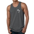 thumbnail image 1 of FUZHIQ Men's Mesh Workout Tank Tops Tropical Print Loose Fit O Neck Elastic Gym Athletic Running Tee Shirts,S, 1 of 5