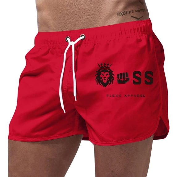FUZHIQ Men's Swim Trunks 5 Inch Lightweight Solid Color Quick Dry Surf Board Shorts with Pockets Anti-Chafe Beach Shorts Bathing Suits,M