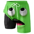 thumbnail image 1 of FUZHIQ Men's Swim Trunks 7 Inch Loose Fit Solid Color Quick-Dry 4th Of July Swim Trunks with Compression Liner Stretch Fabric Swimwear Bathing Suits,S, 1 of 5