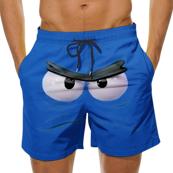 FUZHIQ Men's Swim Trunks Long Casual Retro Tropical Print Quick-Dry Spring Break Swim Trunks with Pockets Stretch Fabric Beach Shorts Bathing Suits,XXXL