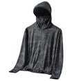 thumbnail image 1 of FUZHIQ Men's UPF 50+ Sun Protection Hooded Jacket with Integrated Face Cover, Ice Silk Breathable Quick Dry Coat, Full Coverage Outwear for Fishing Cycling,M, 1 of 2
