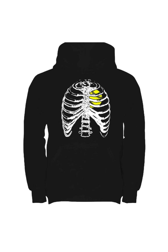 Mens Halloween Hoodie Skeleton Rib Graphic Pullover Sweatshirts Casual Long Sleeve Oversized Shirts