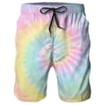 thumbnail image 1 of FUZHIQ Mens Shorts Casual 7 Inch Inseam Elastic Waist 3D Printed Shorts Quick Dry Breathable Summer Beach Shorts Pull-On Shorts with Pockets Daily Wear,M, 1 of 2