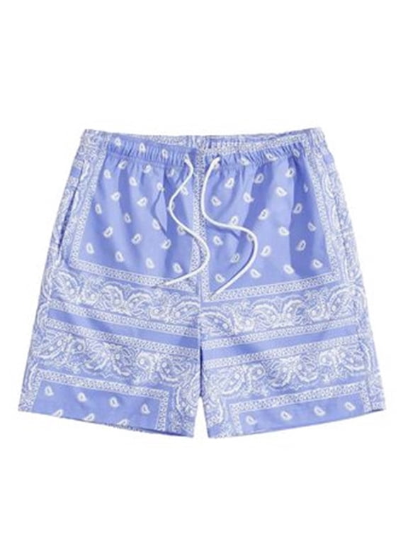 Mens Swim Trunks 3xl Big and Tall Lightweight Hawaiian Print Quick-Dry Patriotic Swimming Trunks with Pockets Stretch Fabric Mens Summer Clothes,S