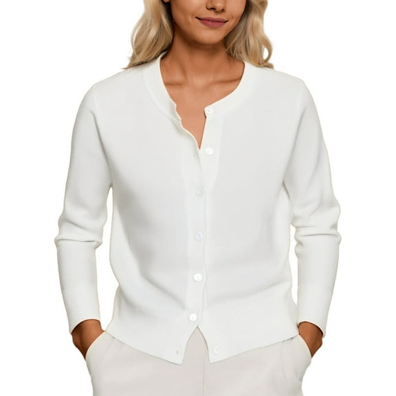 FUZHIQ Oversized Cardigans for Women, Women's Casual Button Down Knit Cardigan Soft Lightweight Sweater Button Down Lightweight Cardigans