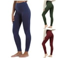 thumbnail image 1 of FUZHIQ Plus Size Lined Leggings for Women High Waisted Yoga Pants Cozy Warm Full Length Soft Solid Color Thermal Tights, 1 of 7