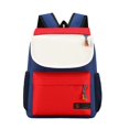 thumbnail image 1 of FUZHIQ School Backpack Flap Pocket Side Mesh Pockets Breathable Straps Classic Bookbag for Middle School Junior High Back to School, Red, 1 of 3