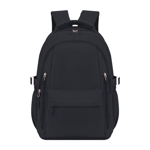 FUZHIQ Solid Color School Backpack for Ages 3rd 4th 5th 6th Grade Multi Side Pockets Breathable Padded Straps Simple Bookbag Elementary Back to School