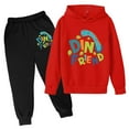 thumbnail image 1 of FUZHIQ Sweatsuit 2 Piece Boys Toddler Boy Fall Hooded Clothing Set Solid Color 2 Piece Pants Sets Fall Winter Sweatsuits and Casual Sweatpants with Pocket, 1 of 2