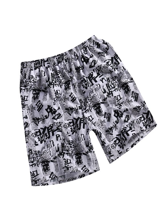 Swim Shorts Men 7 Lightweight Hawaiian Print Quick Dry 4th Of July Swim Trunks with Pockets Stretch Fabric Fishing Shorts for Men,XXL