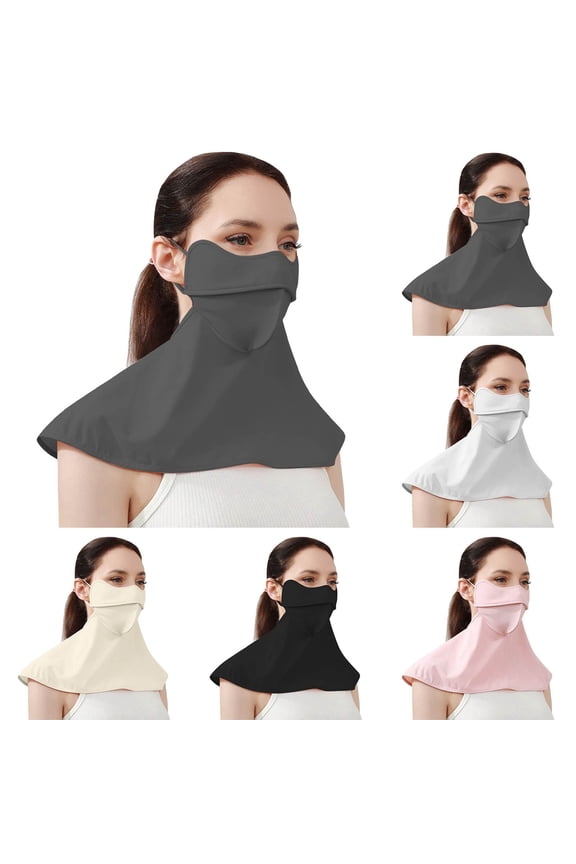 UV Sun Protection Face Mask with Neck Coverage UPF 50+ Face Shield Breathable Design for Summer Outdoor Activities