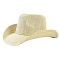 thumbnail image 1 of FUZHIQ Vintage Western Cowboy Straw Hat for Men Women Curved Brim Summer Outdoor Sun Cap for Beach Vacation,One Size, 1 of 3