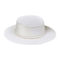 thumbnail image 1 of FUZHIQ Women Flat Top Straw Boater Hat UPF 50+ UV Protection Sun Hat, Breathable Summer Cap for Beach Outdoor Daily Wear,One Size, 1 of 5