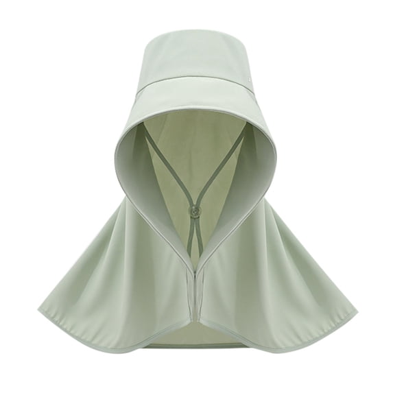 FUZHIQ Women's Full Coverage UV Protection Sun Hood Hat with Shoulder Flap, Breathable Sun Hat for Hiking, Cycling, Beach, Summer Outdoor