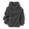 thumbnail image 1 of FUZHIQ Women's Fuzzy Pet Pouch Hoodie Cat Dog Carrier Sweatshirt Round Zipper Opening Kangaroo Pocket Plush Hooded Pullover for Small Pets, 1 of 6