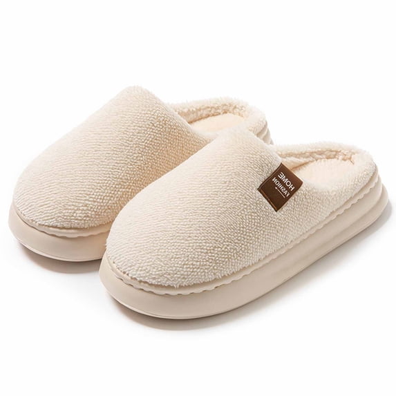 FUZHIQ Women's House Slippers Non- Plush Fluffy Soft Cozy Warm House Slipper Fuzzy Cute Warm Indoor And Outdoor House Shoes