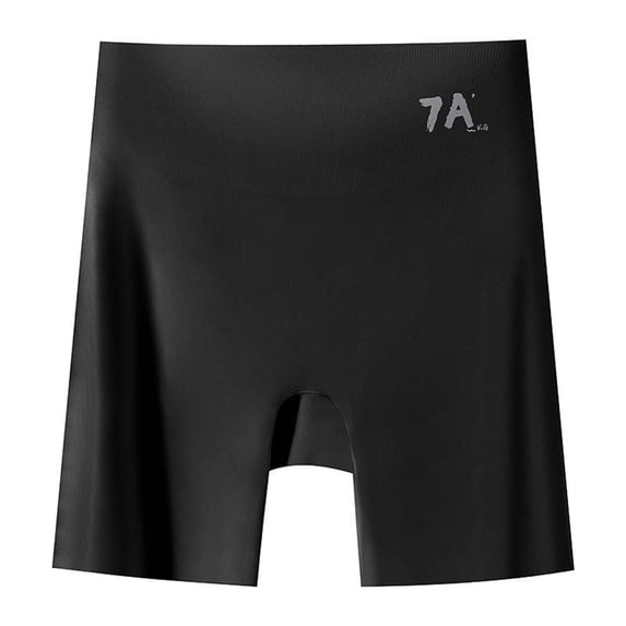 FUZHIQ Women's Seamless Ice Silk Safety Shorts Under Dresses Anti Chafing Tummy Control Boyshorts Lifter Invisible Underwear with Breathable Crotch