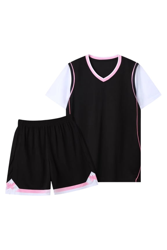 Youth Boys Basketball Outdoor Sport Fans Activewear Training Sleeveless Tank and Shorts Set,3-16 Years