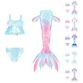 thumbnail image 1 of FUZHIQA Girls Mermaid Swimsuit With Tail Swimsuit Tail Swimsuit Girls Swimsuit,Purple,120, 1 of 4
