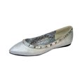 thumbnail image 2 of FUZZY Emily Women's Wide Width Pointed Toe Glitter Dress Casual Flats Shoes 2 of 3