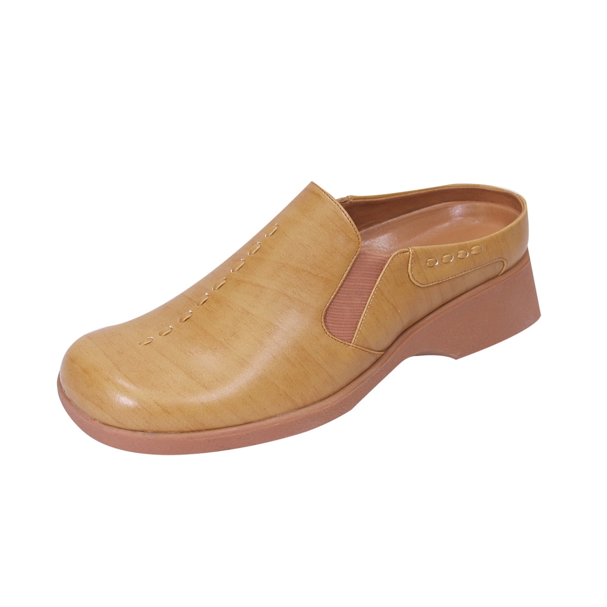 FUZZY Glenda Women Extra Wide Width Comfort Squared Toe Clogs