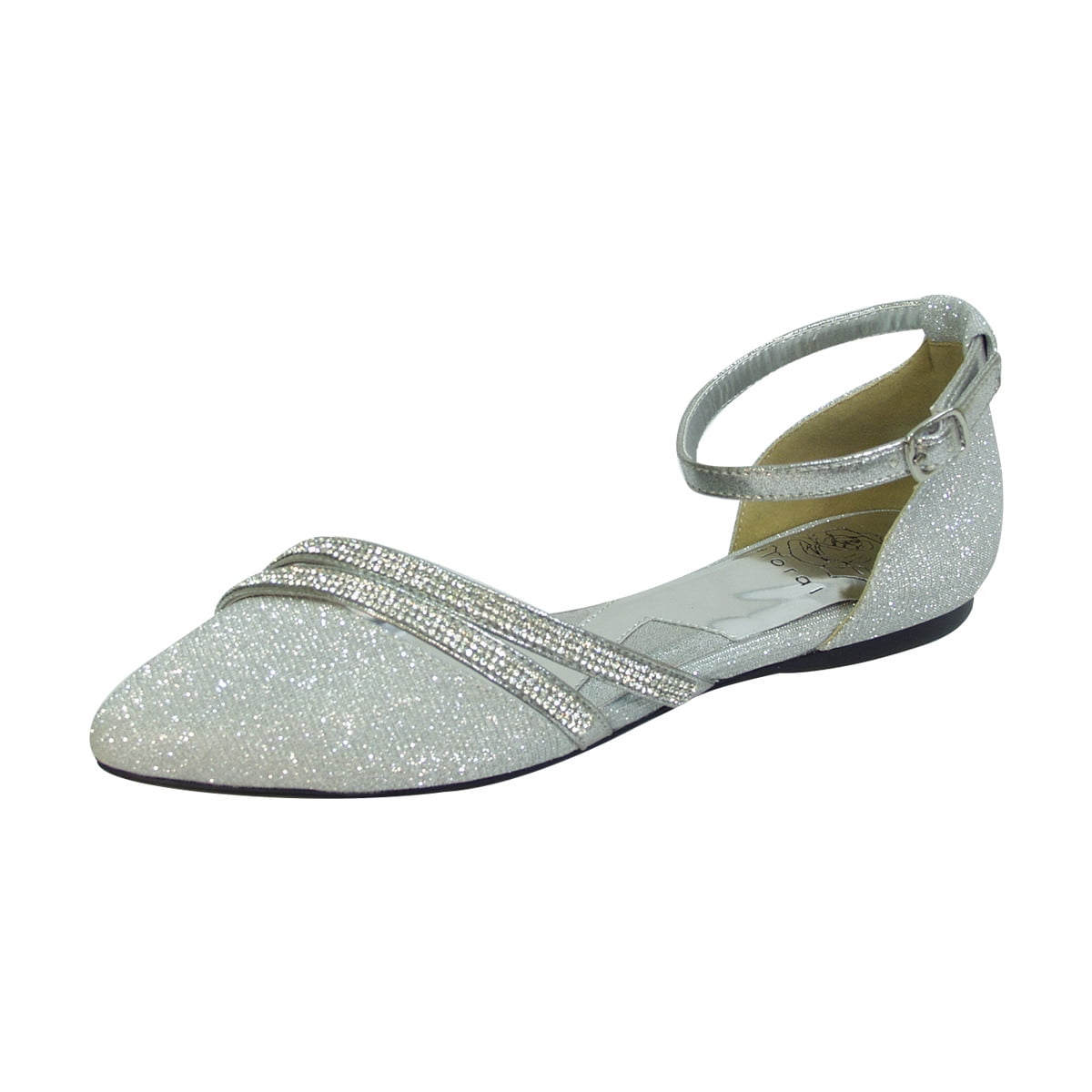 Wide ankle strap clearance flats