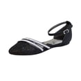 thumbnail image 1 of FUZZY Hallie Women's Wide Width Pointed Toe Dress Flats, 1 of 11