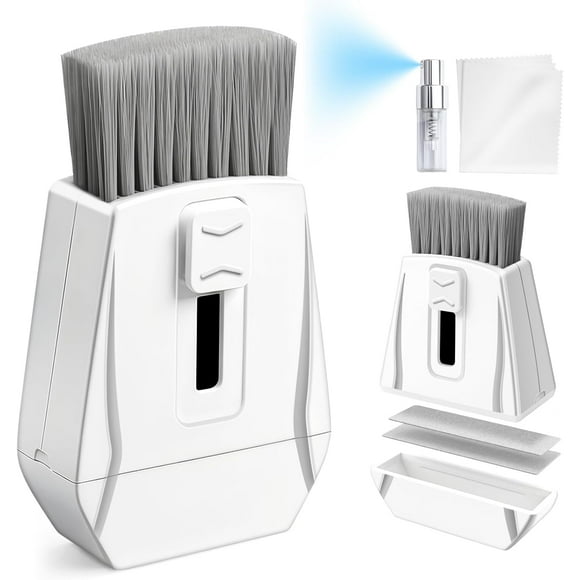 FV Keyboard Brush, Portable Keyboard Cleaner Soft Bristle Cleaning Brush, Safe Streak-Free Phone Screen Cleaner, Retractable Laptop Cleaning Kit for Computer MacBook PC iPad Camera Lens Monitor