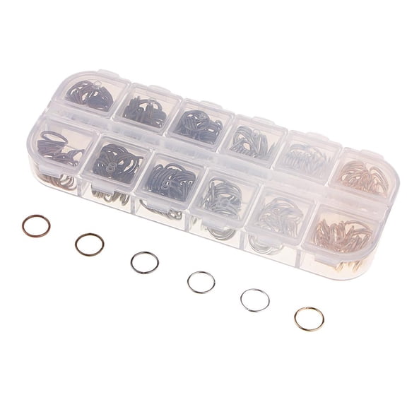 FVDPWYE 1 Box Open Jump Rings Split Rings Keychian Connector for Jewelry Making 10mm