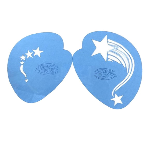 FVDPWYE 1 Set Face Painting Stencils Reusable Facial Makeup Templates Fesetival 04