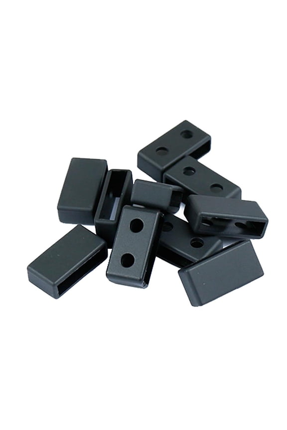 10 Assorted Color Loop, Rubber Closure Ring, Buckle Holder for Casio GA100 BA100 Black 20mm