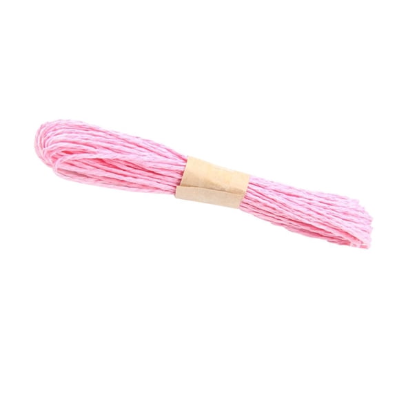 FVDPWYE 10 Bundles Paper String Cord Twine Rope 10 Meters Pink