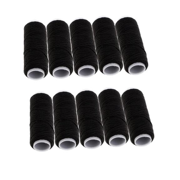 FVDPWYE 10 Pack Jeans Polyester Thread for Carpet Tapestry Blanket Shoes black