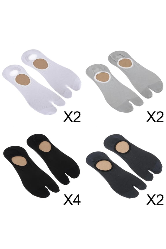 10 Pairs Male Split 2 Toe Flip Flop Socks Tabi Socks Sports Anklets
